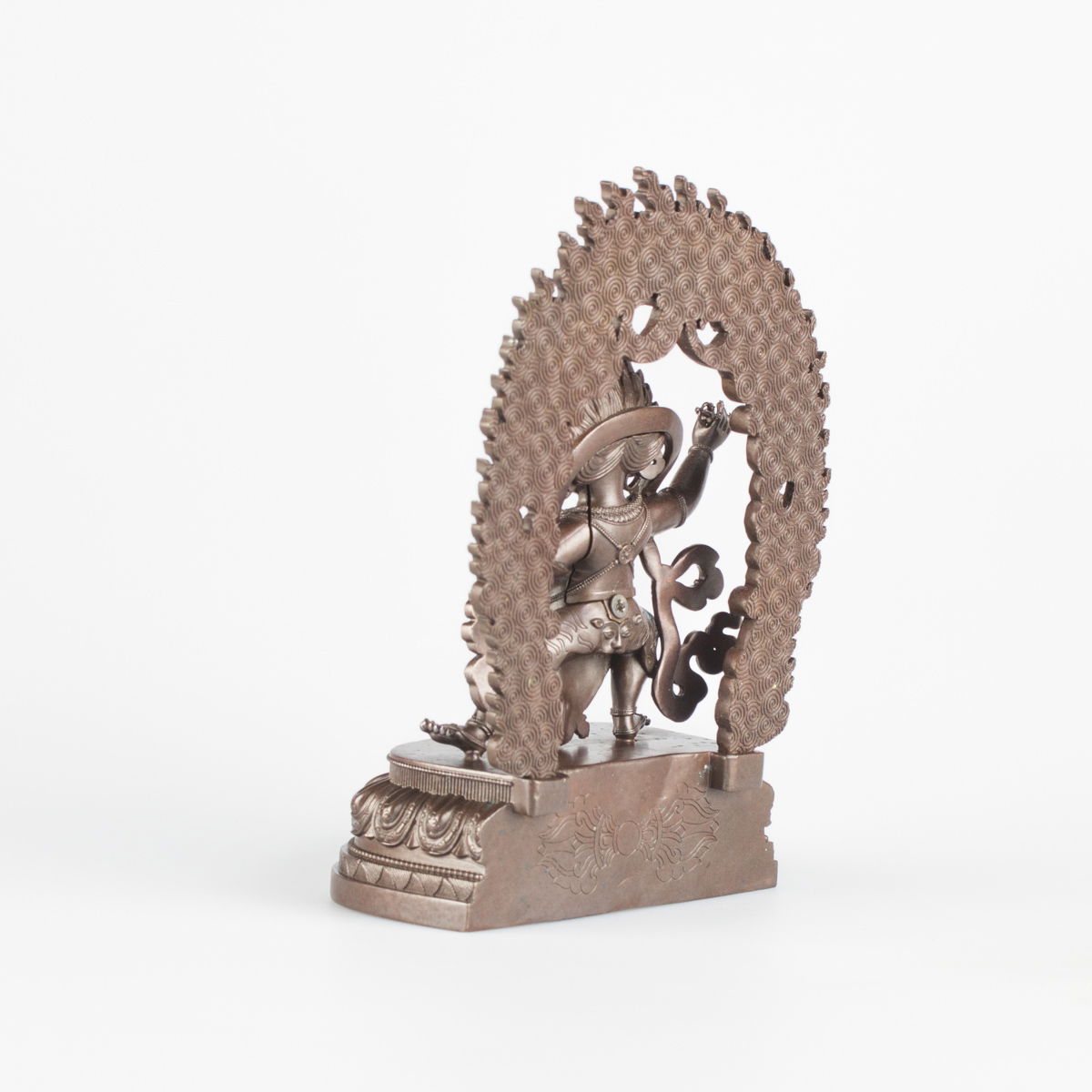 Statue of Vajrapani well known Dharma protector, small size — 12.5 cm, fine carving, Small