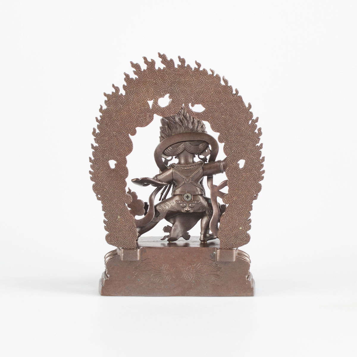 Statue of Vajrapani well known Dharma protector, small size — 12.5 cm, fine carving, Small