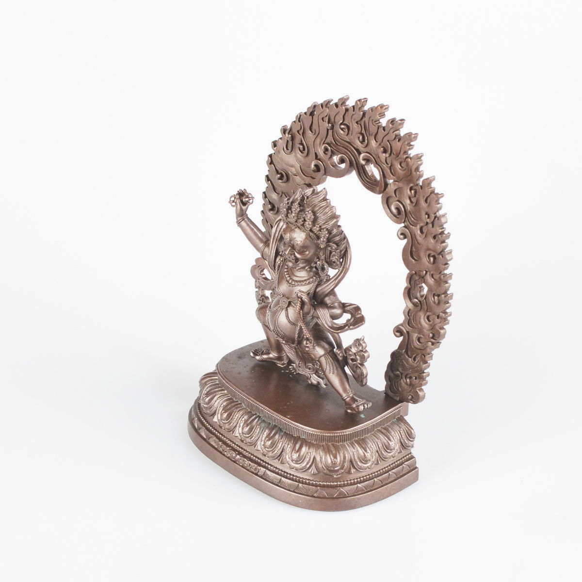 Statue of Vajrapani well known Dharma protector, small size — 12.5 cm, fine carving, Small