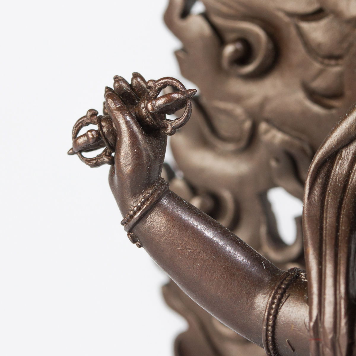 Statue of Vajrapani well known Dharma protector, small size — 12.5 cm, fine carving, Small