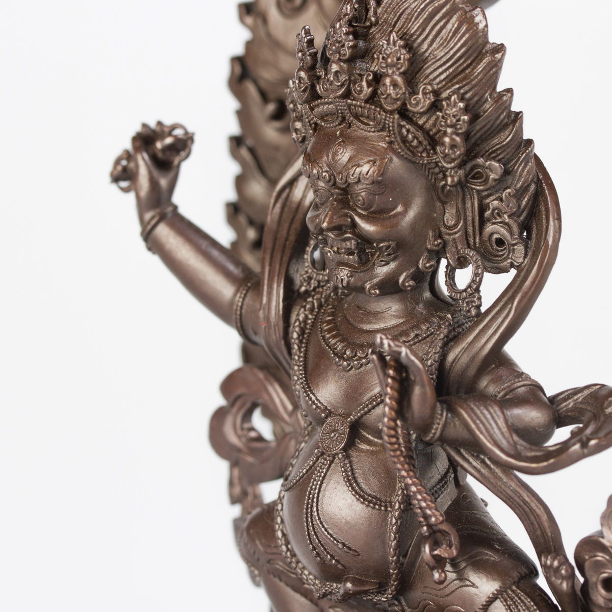 Statue of Vajrapani well known Dharma protector, small size — 12.5 cm, fine carving, Small