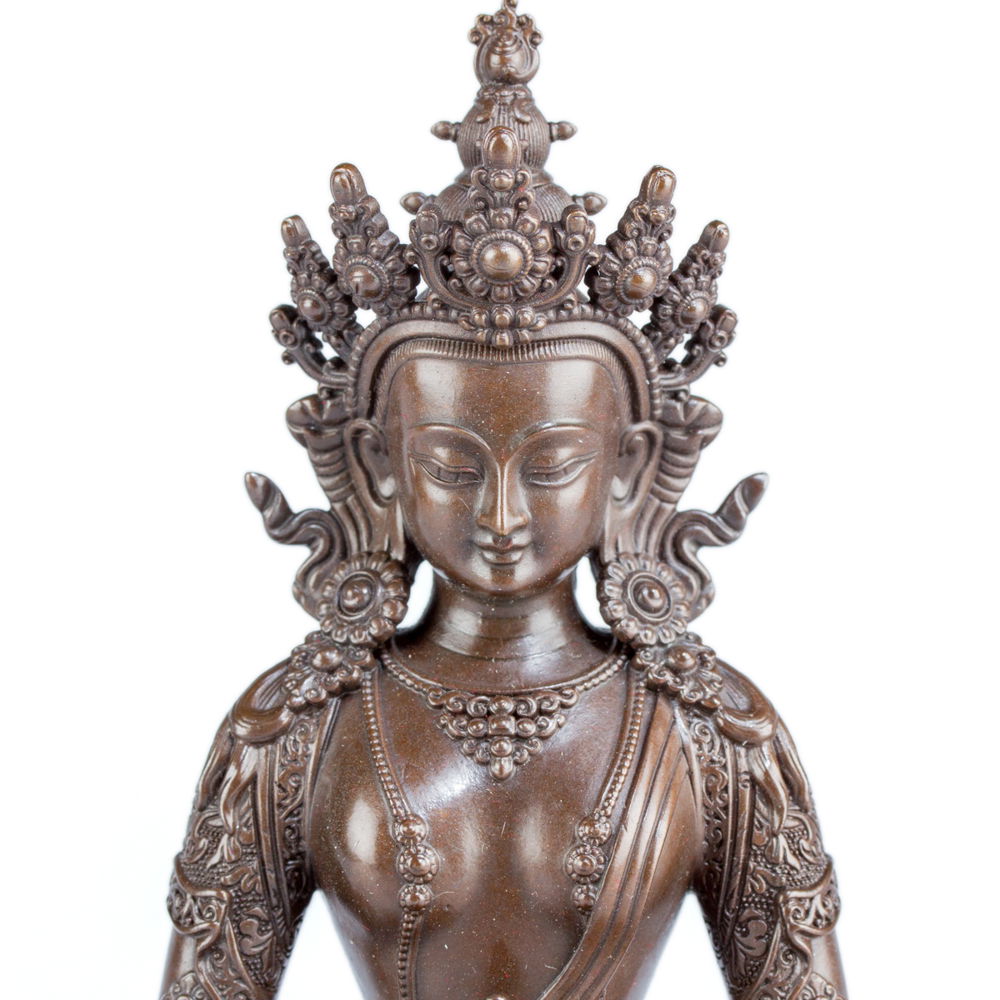 Statue of Buddha Amitayus aka Tsepame, medium size — 15 cm, fine carving, Medium