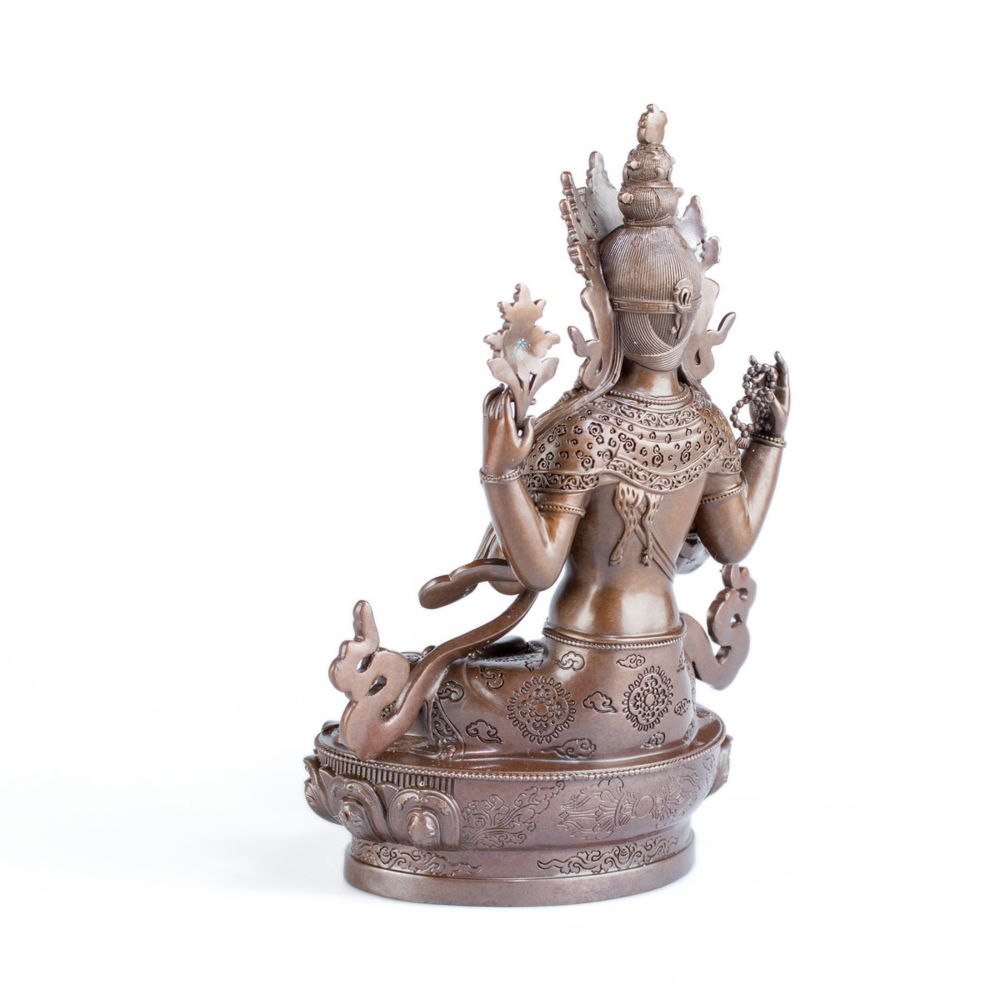 Statue of Avalokitesvara or Chenrezik, a bodhisattva of compassion, medium size — 15 cm, fine carving, Medium