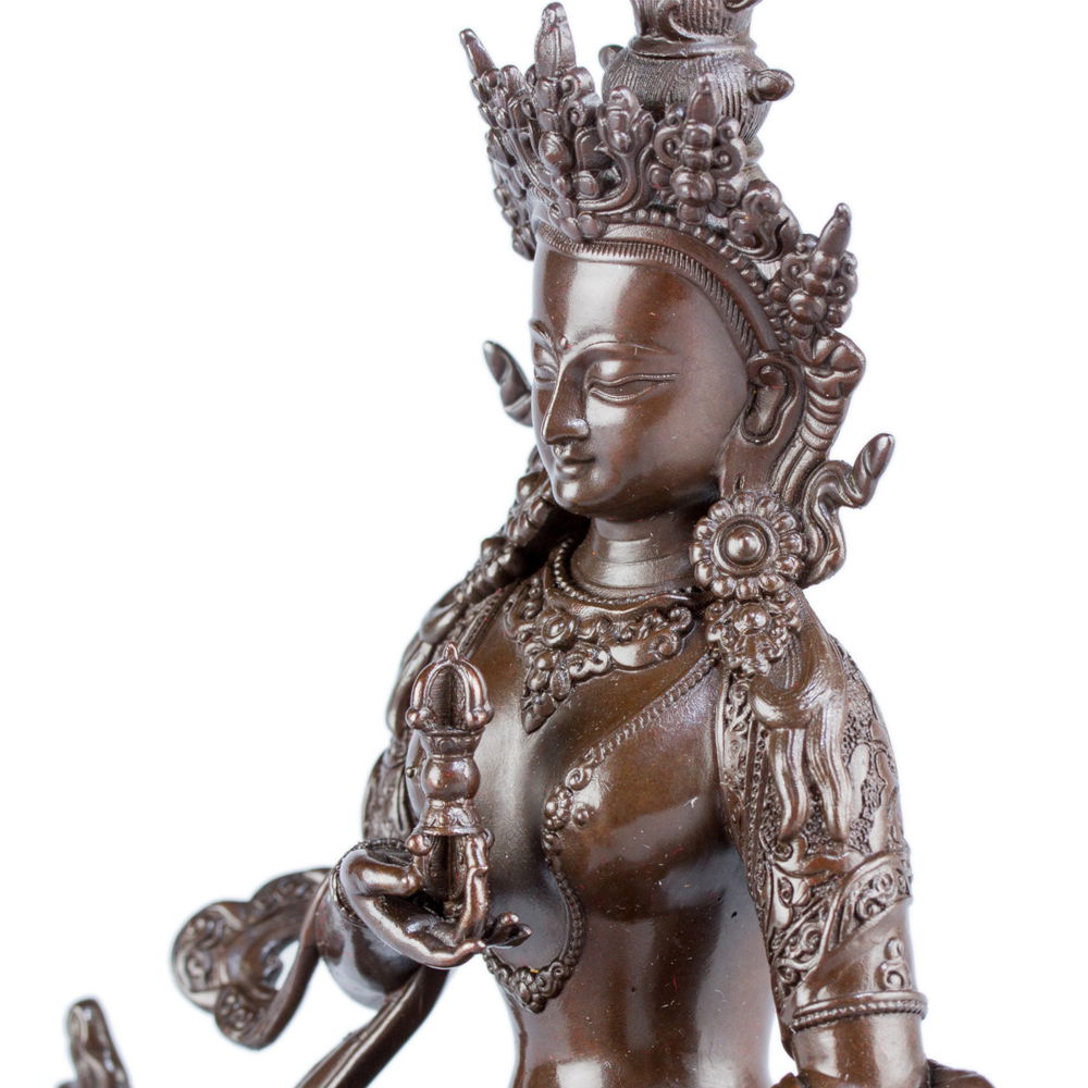 Statue of Vajrasattva or Dorje Sempa (“Dorsem” in brief), medium size — 15 cm, fine carving, Medium, 