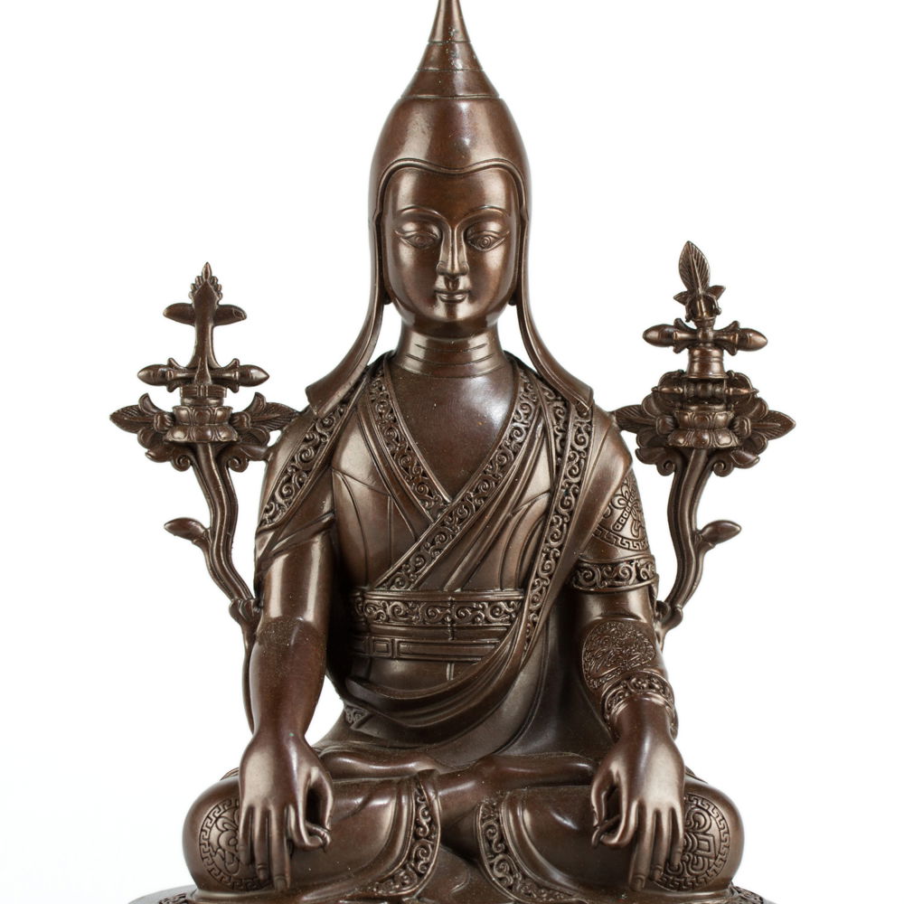 Statue of Longchen Rabjampa aka Longchenpa, medium size — 15 cm, fine carving, Medium, 