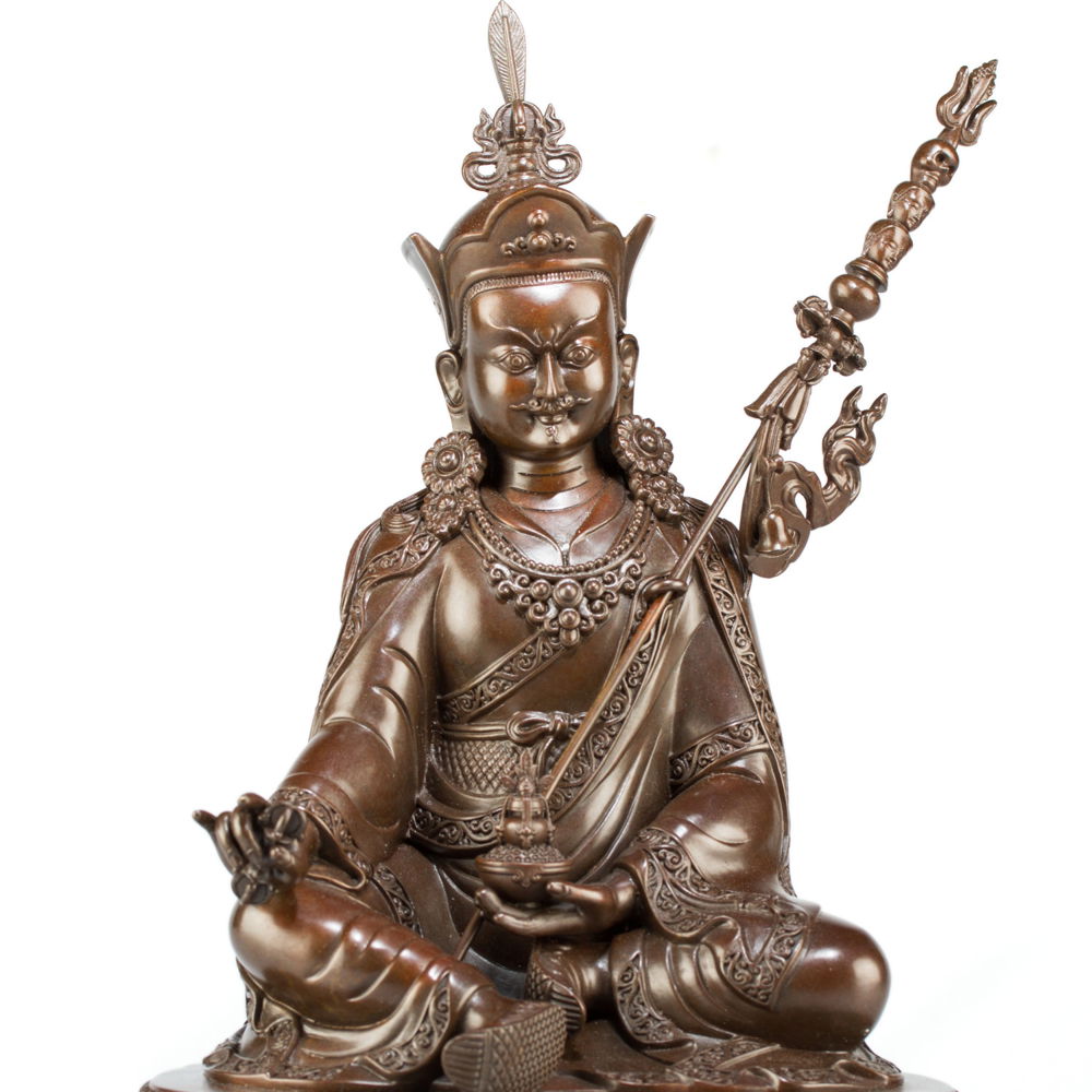 Bronze statue of Padmasambhava (“Guru Rinpoche”), big size, height — 24 cm, fine carving, Big