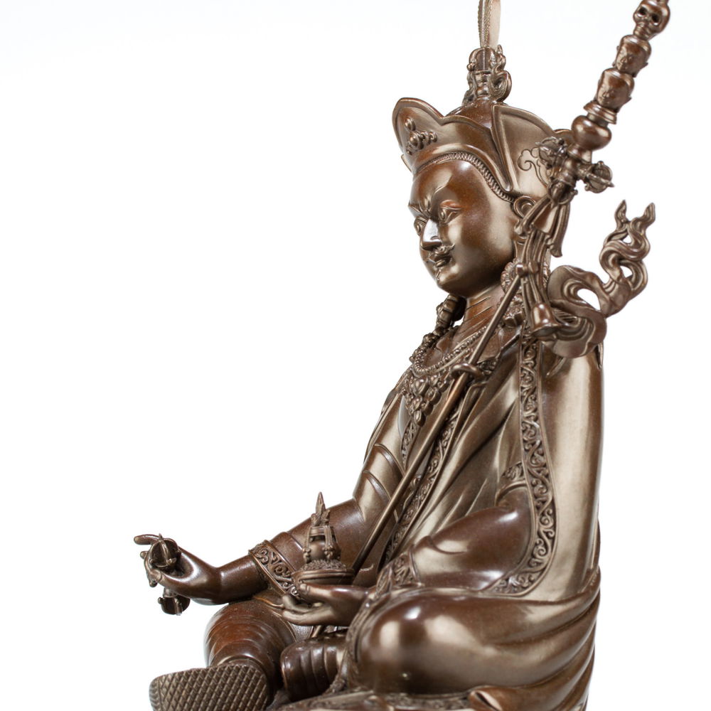 Bronze statue of Padmasambhava (“Guru Rinpoche”), big size, height — 24 cm, fine carving, Big