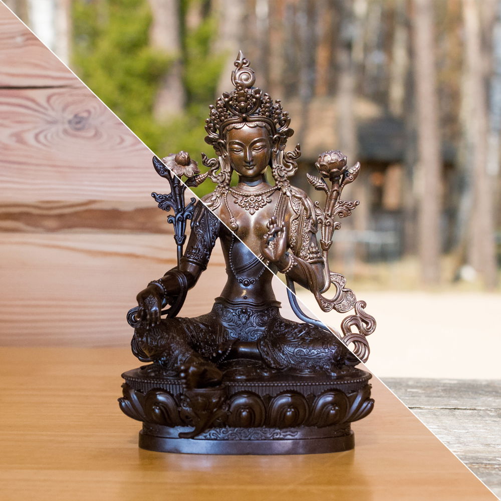 Bronze statue of Marpa Lotsawa ("the Translator") Lhodak Choski Lodos Great Kagyu teacher, height — 21 cm, fine carving
