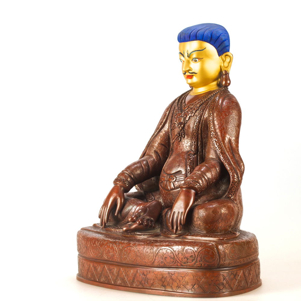 Three Great Kagyu teachers: Marpa Lotsawa ("the Translator") Lhodak Choski Lodos, 22.5 cm of perfection — Tibetan Dharma Art Collection, , Marpa