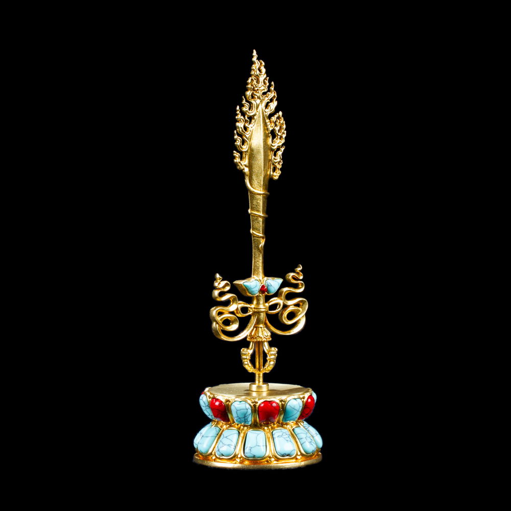 Sword of Manjushri that cuts off ignorance and duality — medium figurine for buddhist altar, Medium