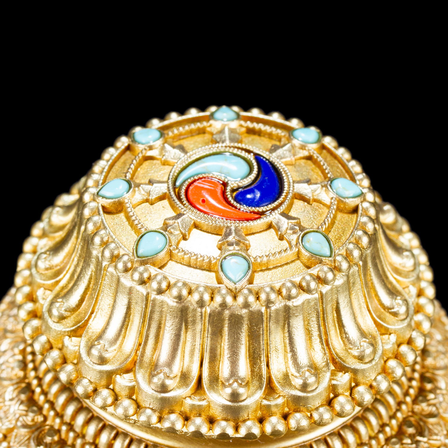 Elegant Reliquary, Treasure Vase or Relic Vase, big size, height — 10.0 cm, Big