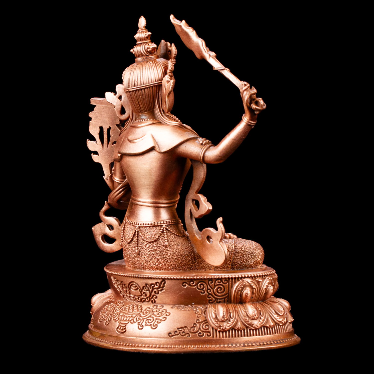 Small statue of Manjushree (aka Jampel), a bodhisattva of wisdom, height — 10.5 cm, perfect carving, Manjushreee