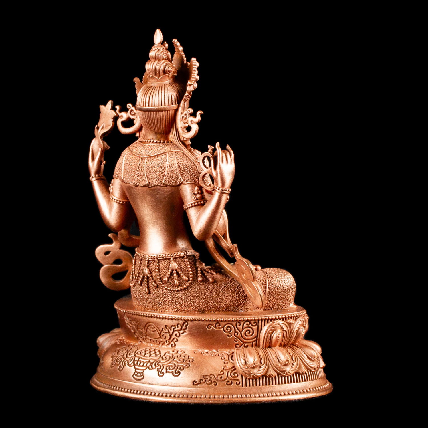 Statue of Avalokitesvara or Chenrezik, a bodhisattva of compassion, small size 10.5 cm, fine carving, Avalokitesvara