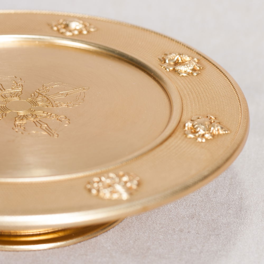 Basement plate for tiny Buddhist Mandala | diameter — 16.0 cm, Basement plate