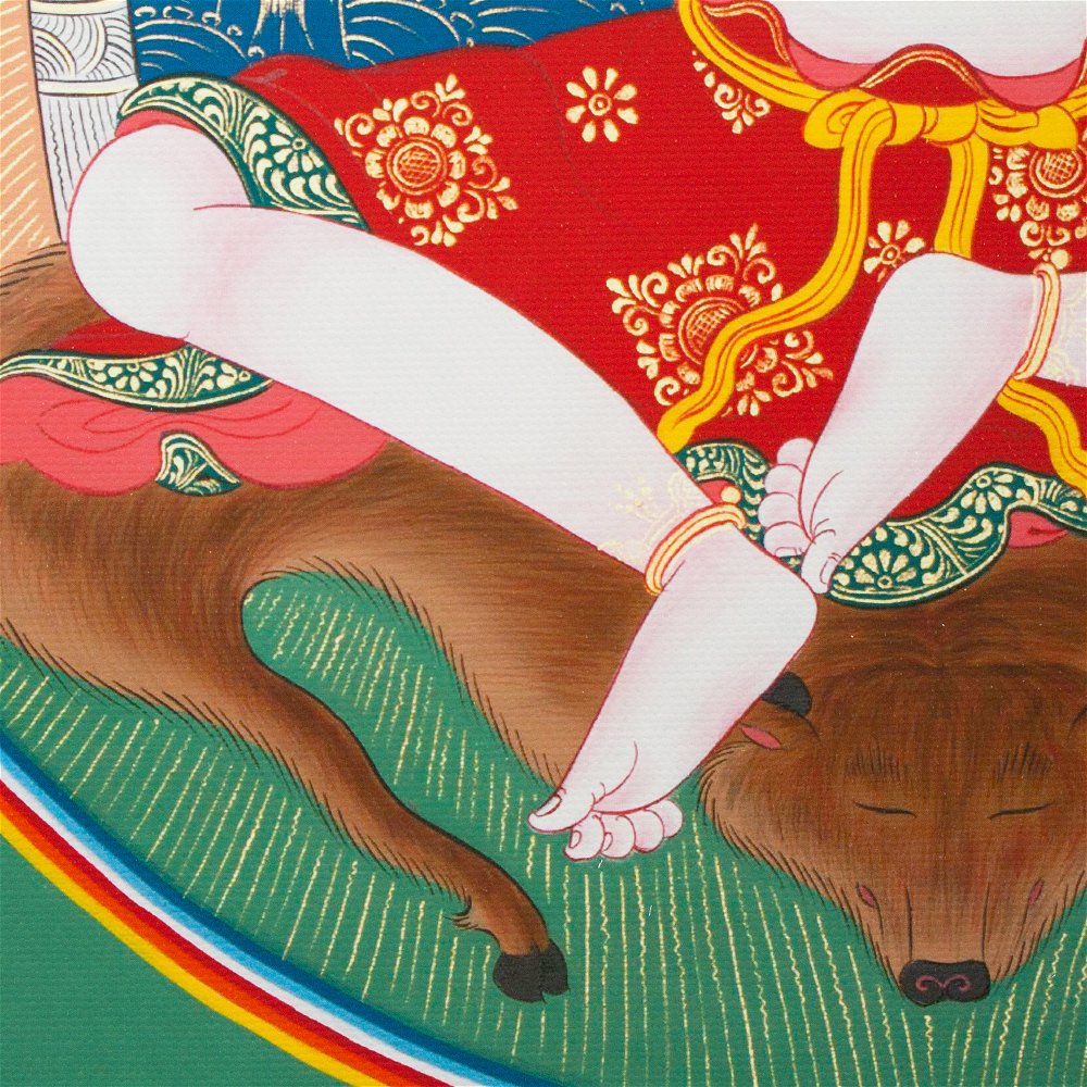 Thangka Garab Dorje — Great Dzogchen Teacher — high quality print on Natural Canvas