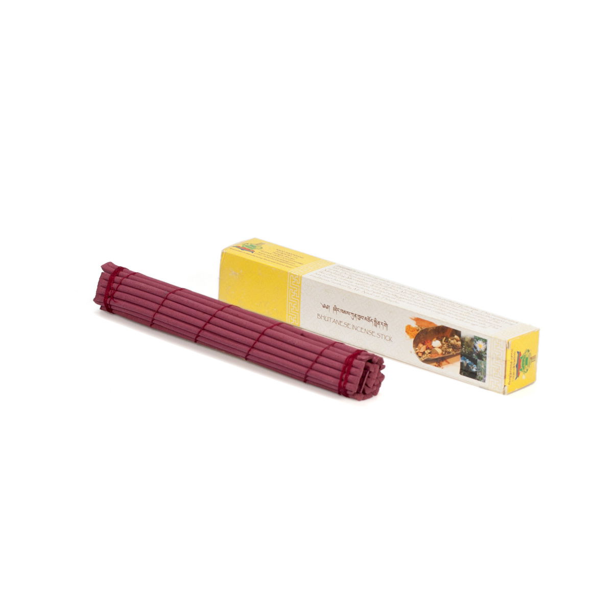 Nado Poizokhang "Yellow" incense, grade "C" — genuine Bhutanese incense from the Land of Happiness, 30 sticks of 21 cm, Grade "C"