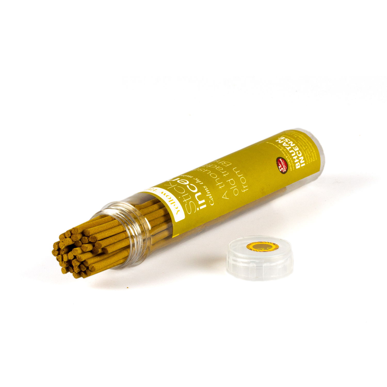 Kuengacholing Yellow Tara Incense, genuine Bhutanese incense from the Land of Happiness — 37 sticks of 21 cm., Yellow Tara