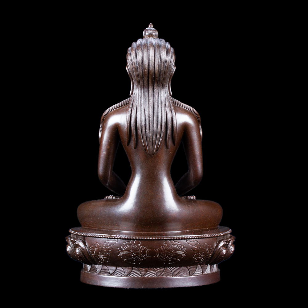 Statue of Buddha Samantabhadra "Kuntu Zangpo" made from copper : small perfection, height — 15.5 cm, Medium, 
