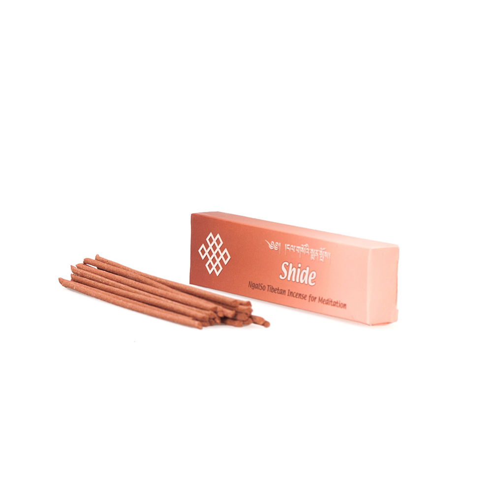 Ngalso: Shide — Tibetan Herbal Incense, 20 sticks of 13.5 cm — genuine organic incense from Nepal, Shide