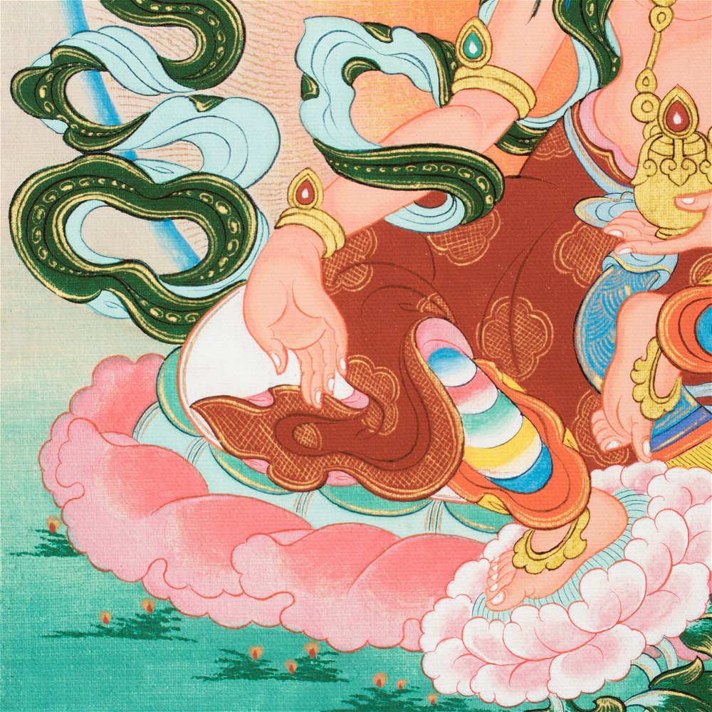 Thangka Marichi aka Ozer Chenma, high quality print on Natural Canvas, image size — 30,4 x 42,0 cm / 12,0 x 16,5 inches