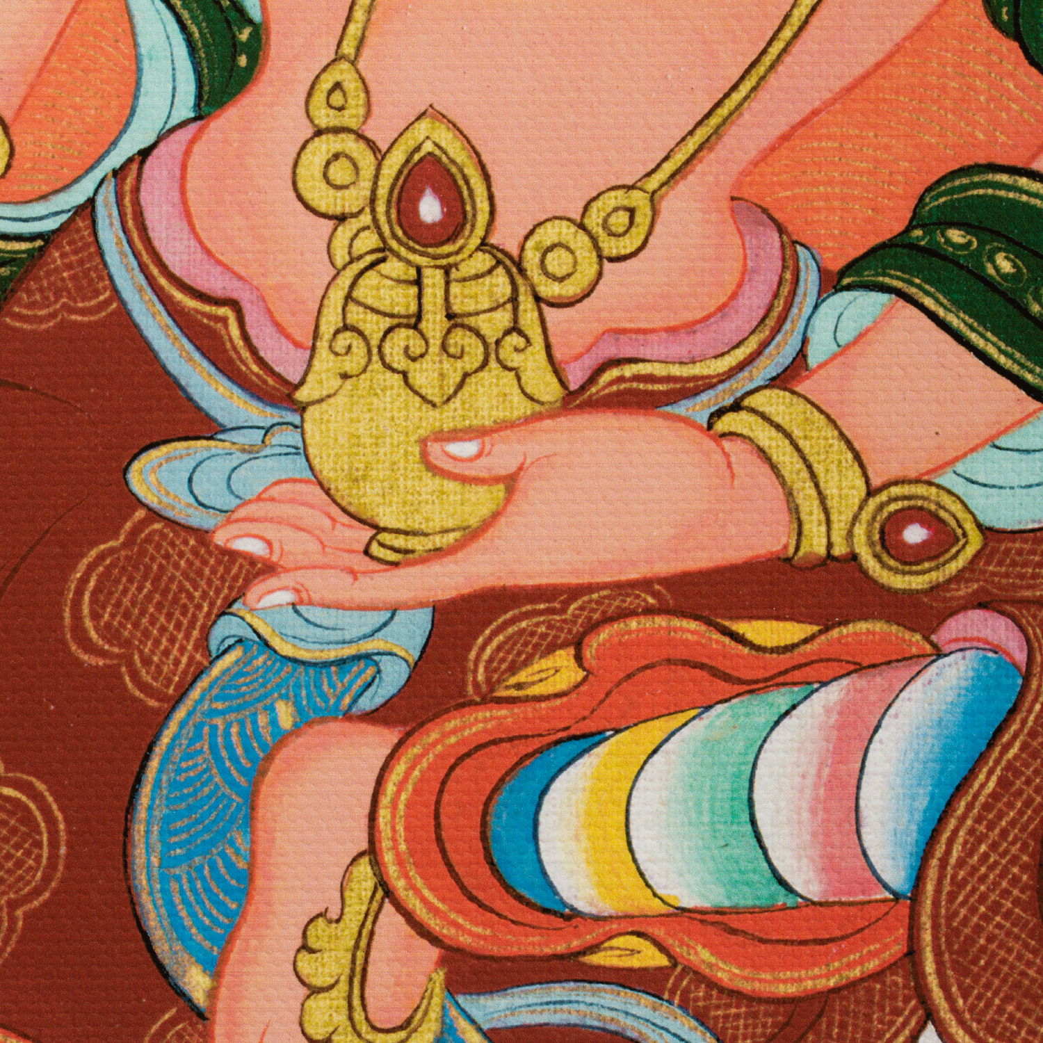 Thangka Marichi aka Ozer Chenma, high quality print on Natural Canvas, image size — 30,4 x 42,0 cm / 12,0 x 16,5 inches
