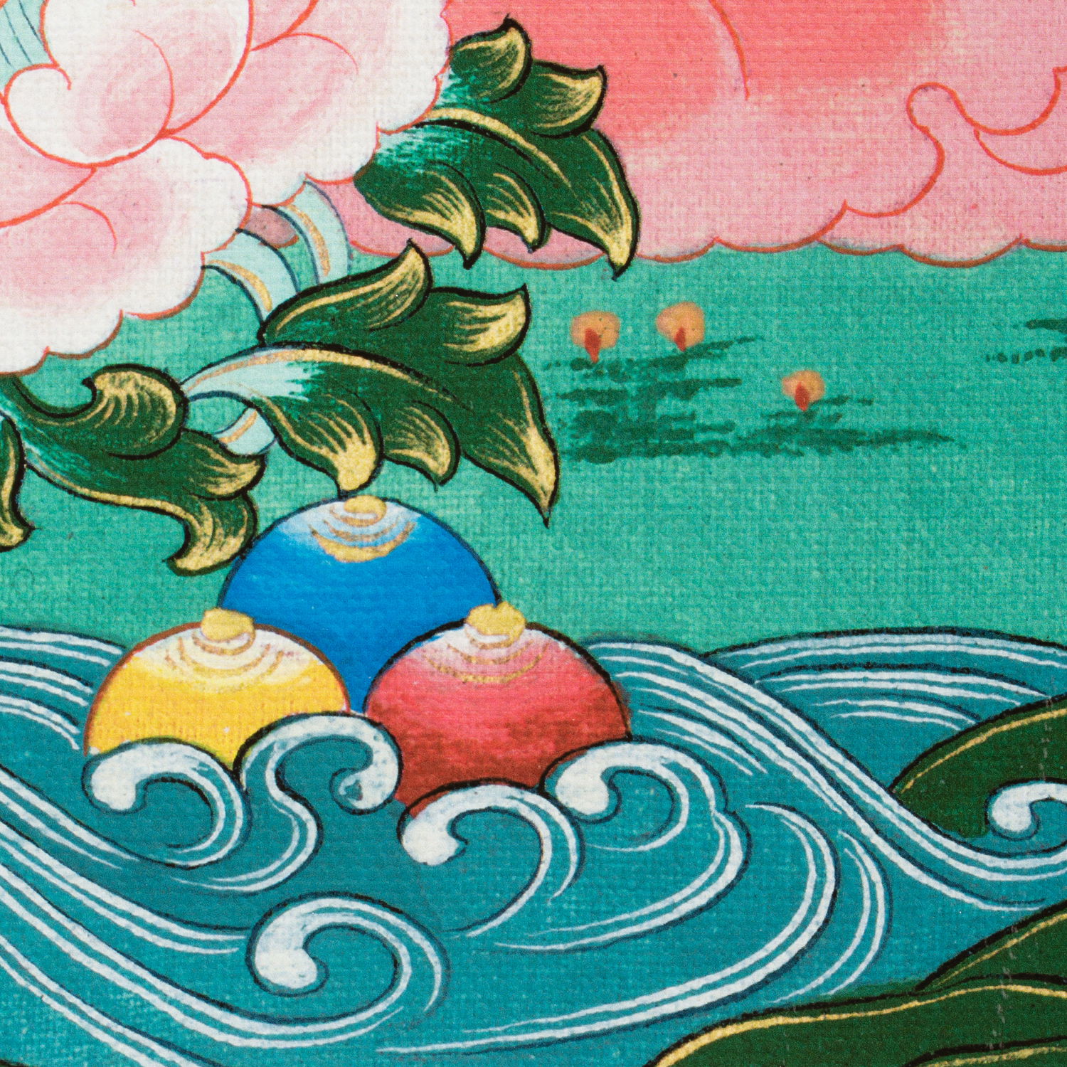 Thangka Marichi aka Ozer Chenma, high quality print on Natural Canvas, image size — 30,4 x 42,0 cm / 12,0 x 16,5 inches