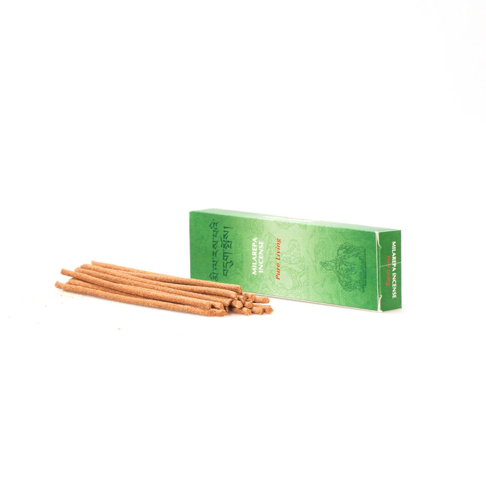 Milarepa : Pure Living — Genuine Tibetan Incense, 20 sticks of 13.5 cm, Milarepa