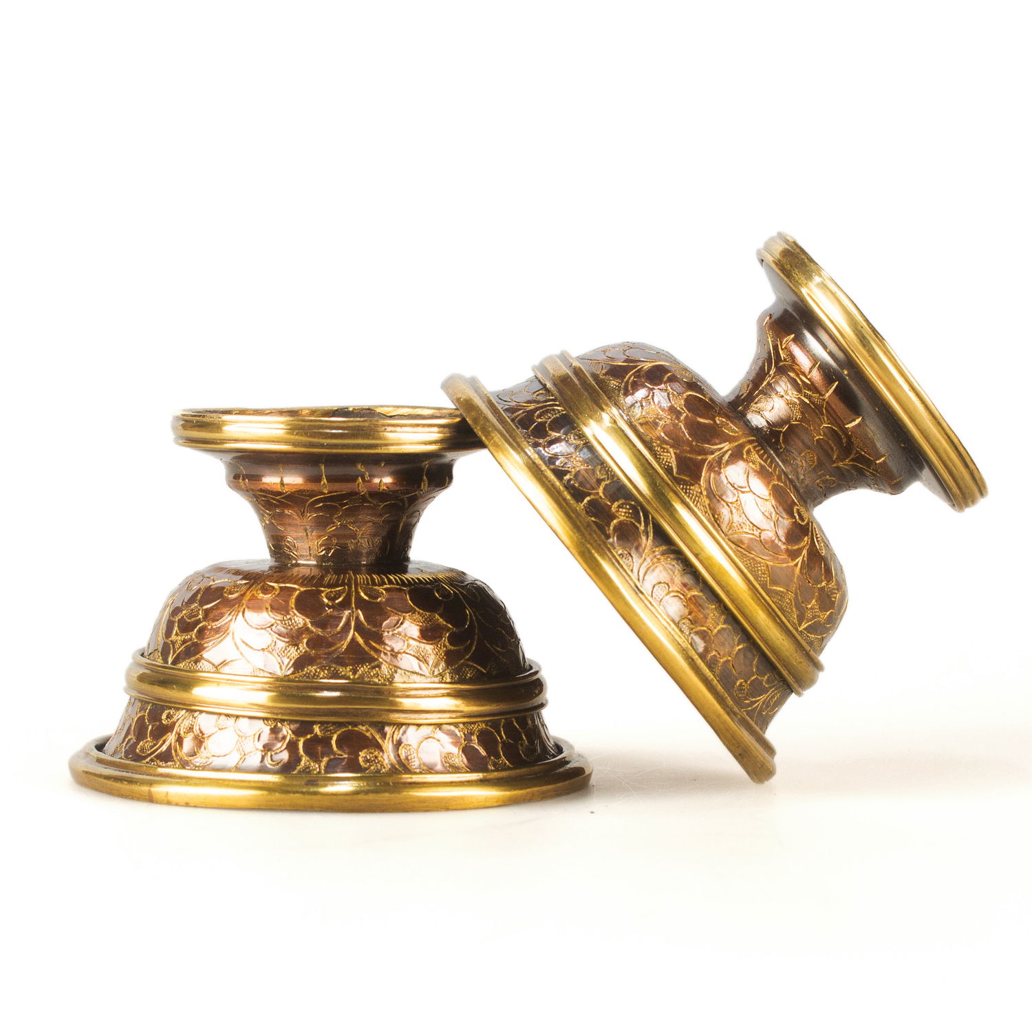Set of 7 Tibetan offering bowls made from copper, Best Quality, diameter — 8.0 cm