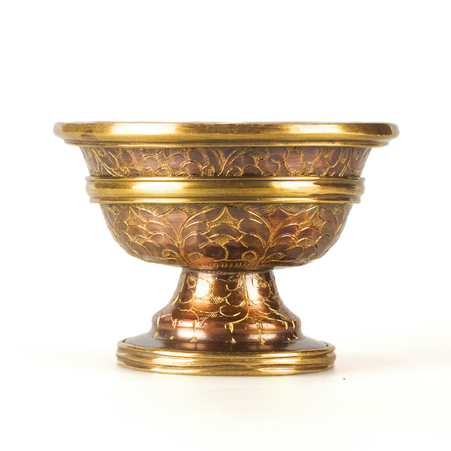 Set of 7 Tibetan offering bowls made from copper, Best Quality, diameter — 8.0 cm