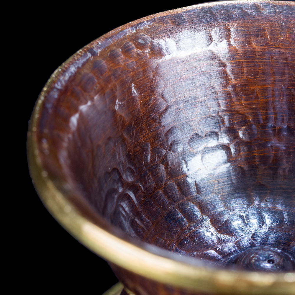 Tibetan offering bowls made from copper | Set of 7 pcs, Diameter — 8.2 cm | Best Quality, Buddhist ritual goods collection, 8.2 cm