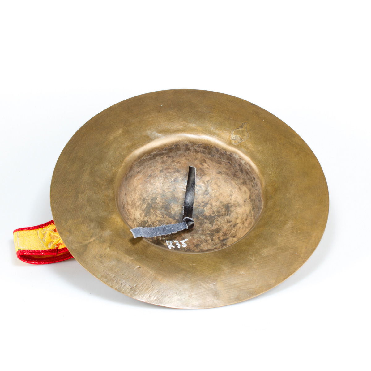 Perfect Tibetan traditional cymbal Rolmo for wrathful deities praying | Buddhist Religious music, diameter — 28.3 cm, Rolmo