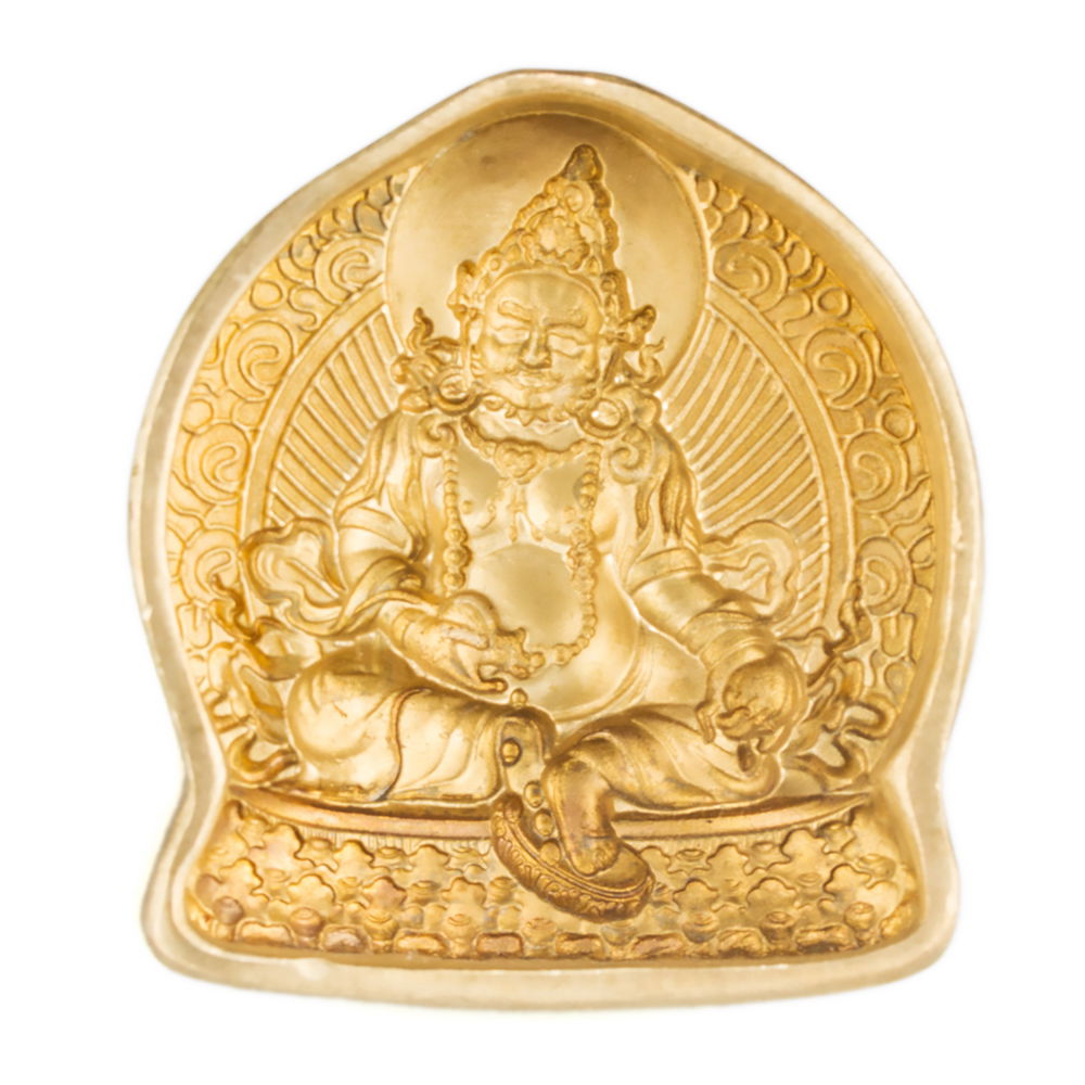 Tsa-tsa "Jambhala" (aka Dzambhala), the God of Wealth, traditional Tibetan mold, small size, Small