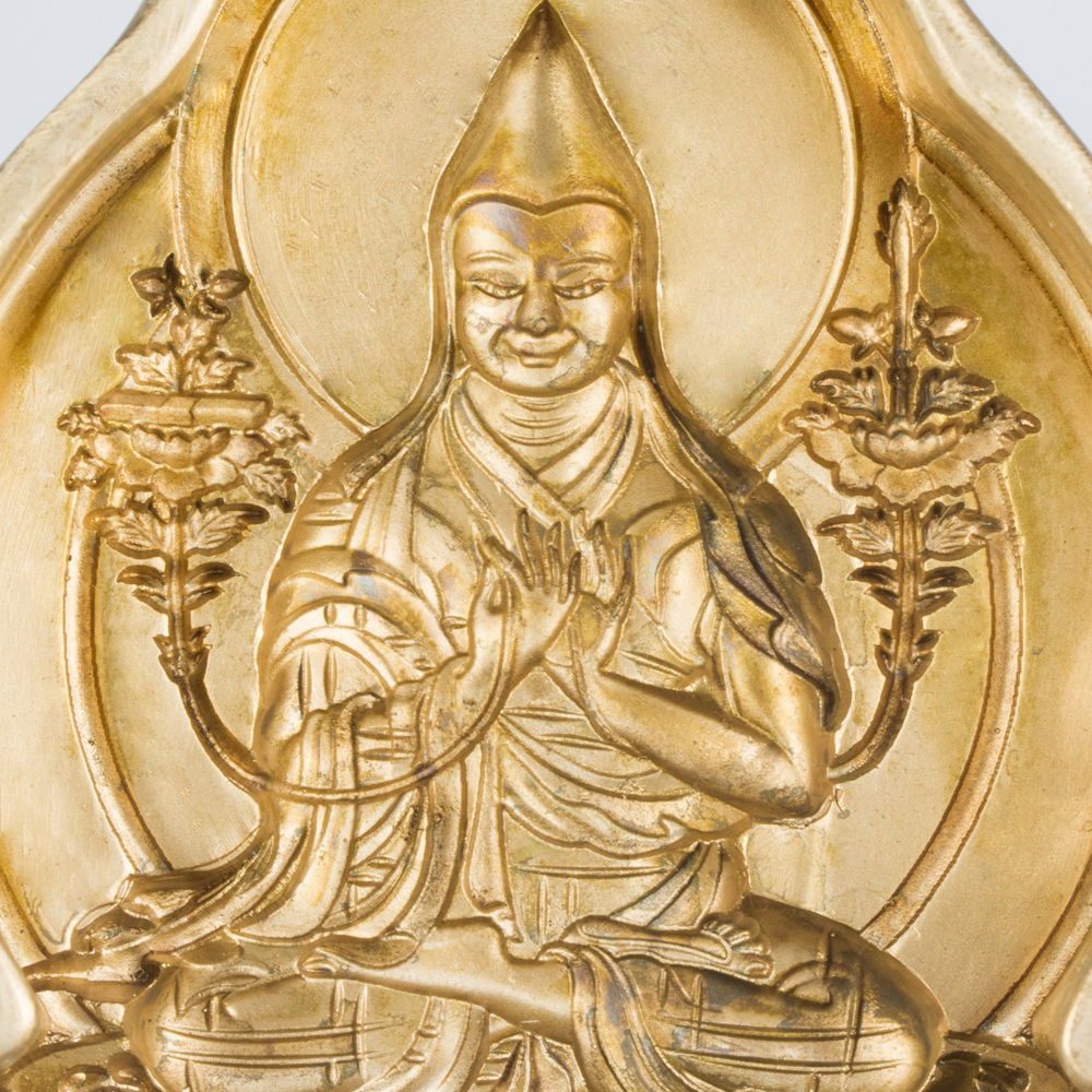Tsa-tsa "Lama Tsongkhapa" aka Je Rimpoche, traditional Tibetan mold, medium size, Medium