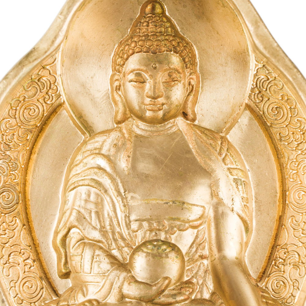 Tsa Tsa "Buddha Shakyamuni", traditional Tibetan mold, big size: height — 9.4 cm width — 6.8 cm | Buddhist art collection, Big