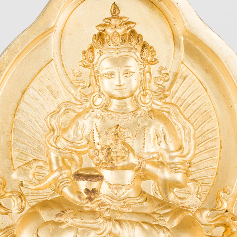 Tsa Tsa "Vajrasattva" aka Dorje Sempa, traditional Tibetan mold, big size: height — 9.7 cm width — 8.5 cm | Buddhist art collection