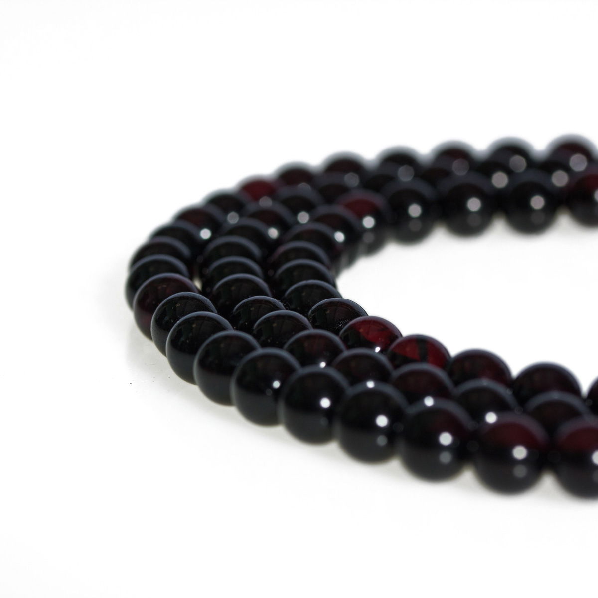 Traditional Tibetan 108-beads Mala, made from Baltic amber | Color — 07, diameter — 8.5 mm | Buddhist malas collection, 8.5 mm