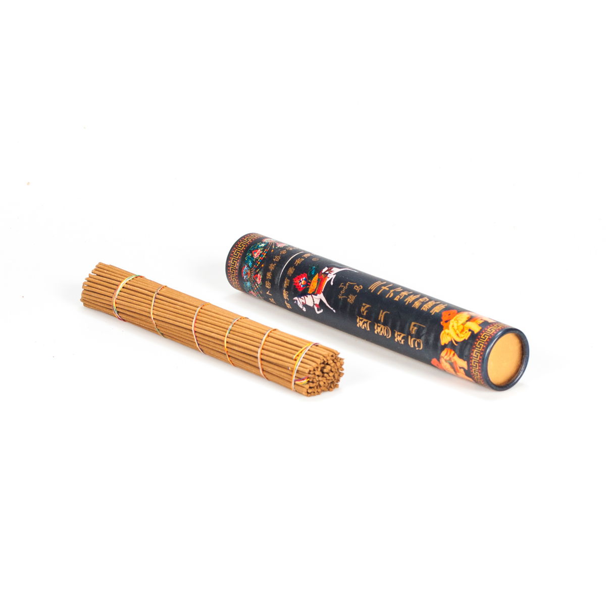 Tibetan Incense "Labrang Black", dedicated to Jambhala, God of Wealth, 135 sticks | Genuine herbal incense from Tibet, Black