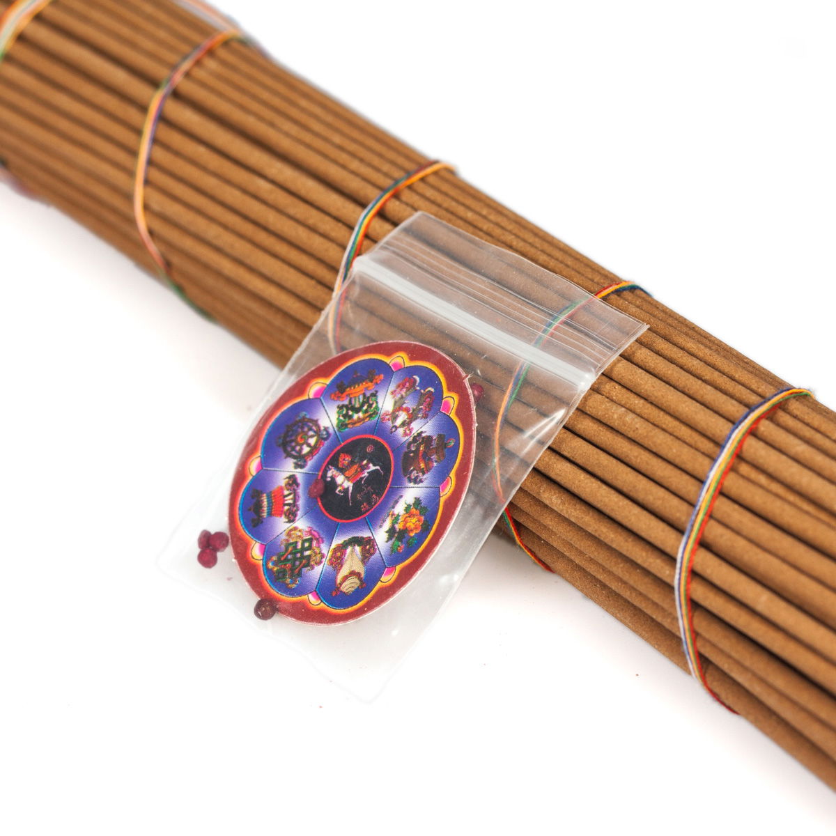 Tibetan Incense "Labrang Black", dedicated to Jambhala, God of Wealth, 135 sticks | Genuine herbal incense from Tibet, Black