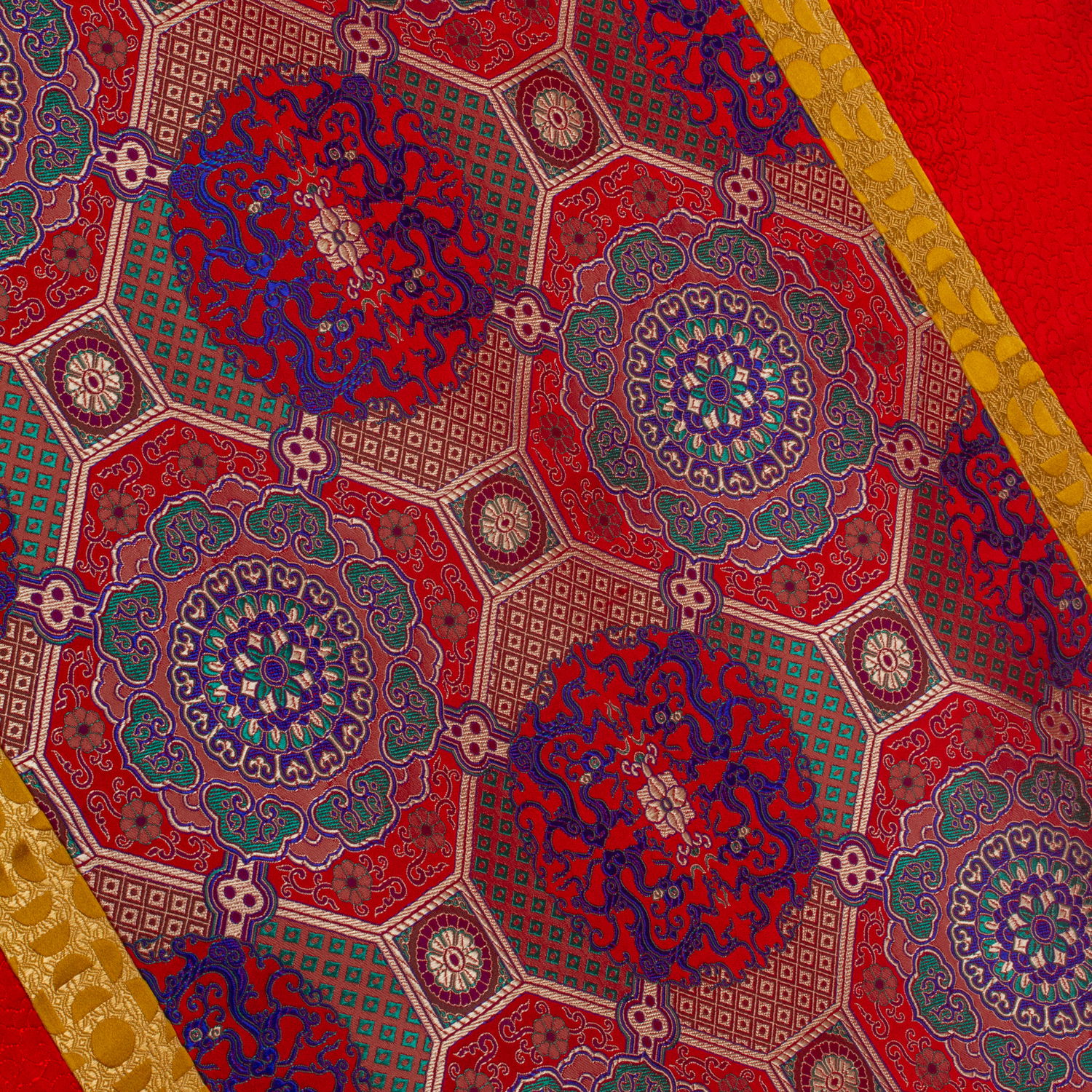 Altar Cover from best quality Natural Viscose (“Artificial Silk”), size 65 x 85 cm | Tibetan Buddhist accessories and home decor, Red