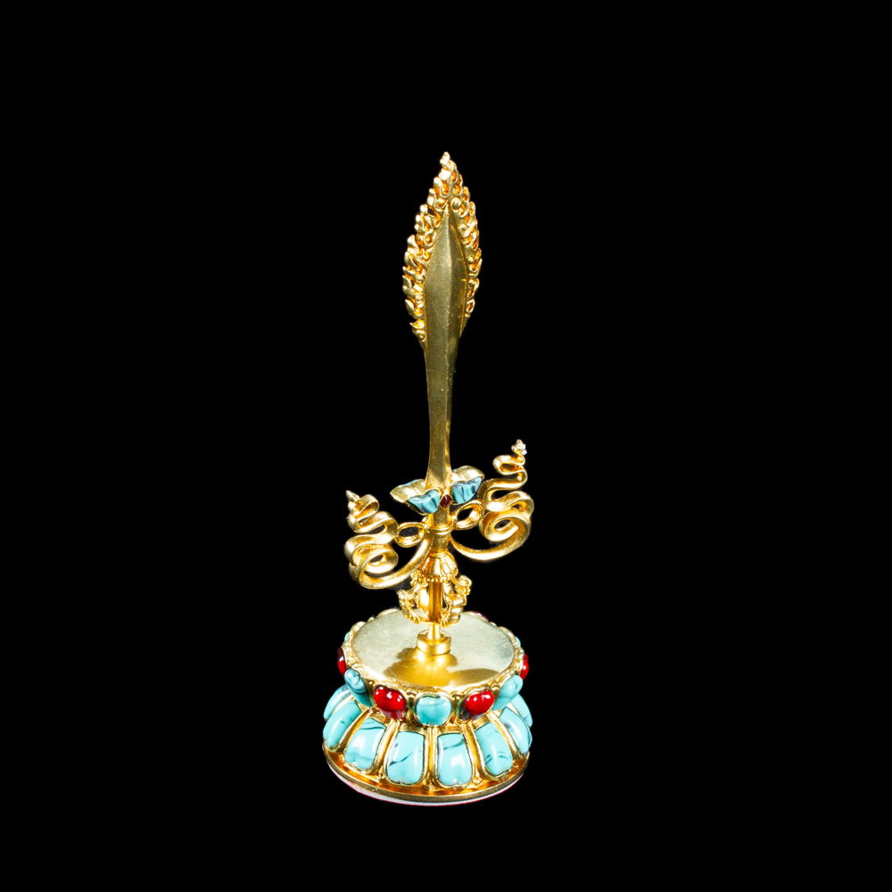 Sword of Manjushri that cuts off ignorance and duality — small figurine for buddhist altar, Small, 