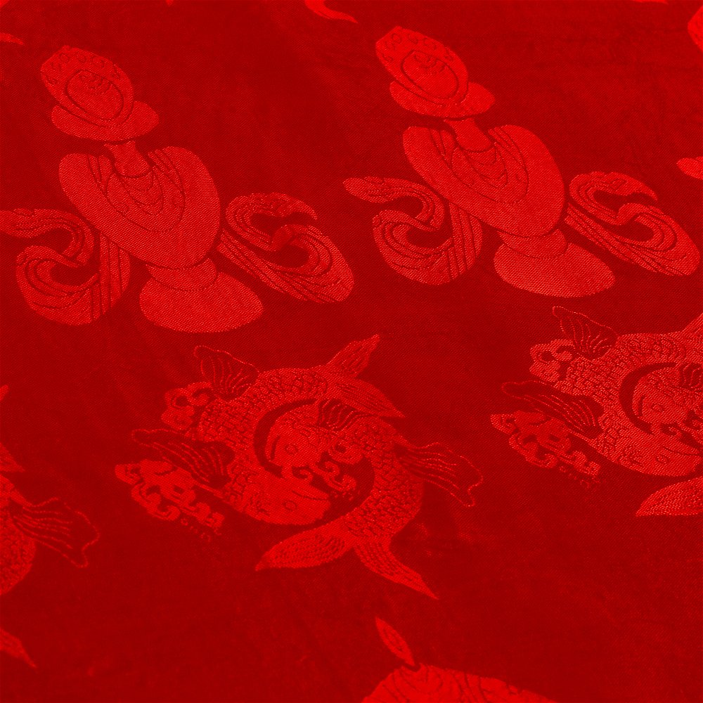 Khata — Tibetan ceremonial scarf, Red color | high quality cotton, 60 x 300 cm