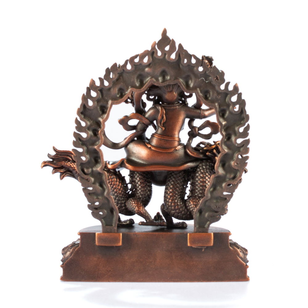 Statue of Vaishravana, the Northern King (Vessavana, Kubera), made from copper 13.5 cm of perfection | Tibetan Buddhist Art Collection