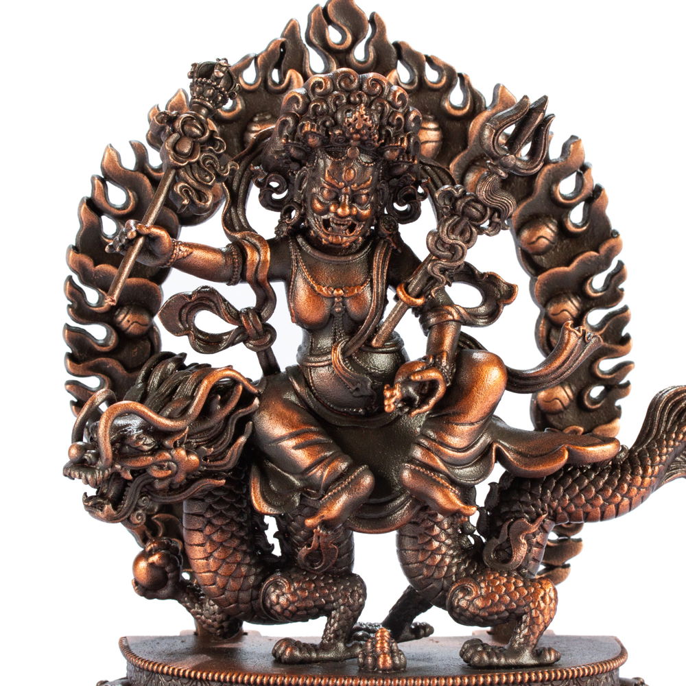 Statue of Vaishravana, the Northern King (Vessavana, Kubera), made from copper 13.5 cm of perfection | Tibetan Buddhist Art Collection