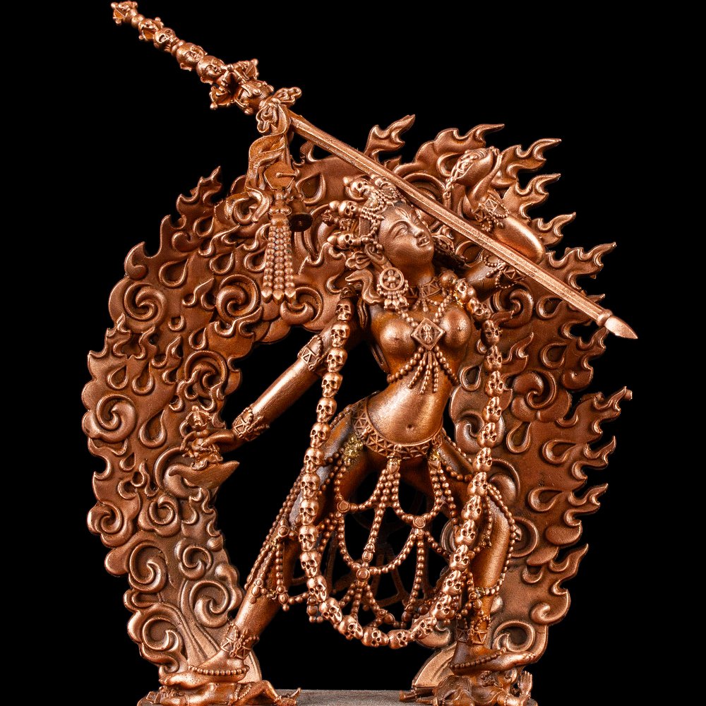 Bronze statue of Varjayogini (“Dorje Neljorma”), 10 cm, fine carving, Varjayogini