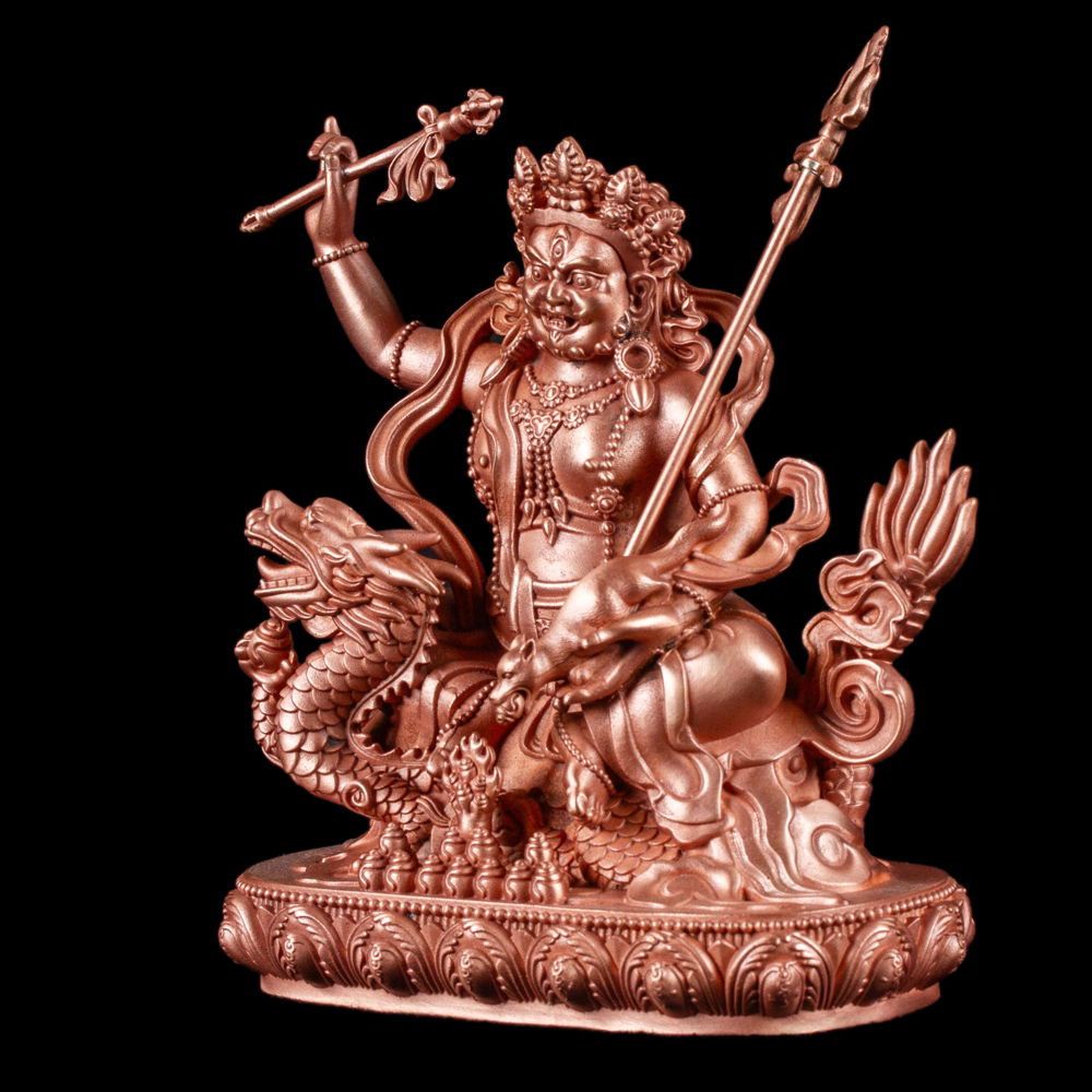 Statue of Vaishravana, the Northern King (Vessavana, Kubera), made from copper 10.5 cm of perfection | Tibetan Buddhist Art Collection, Vaishravana