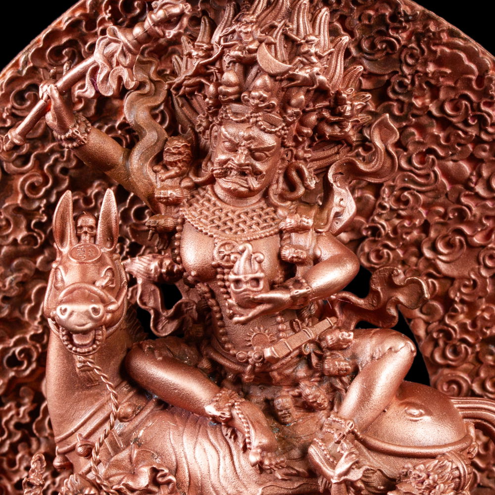 Statue of Palden Lhamo, one of the 8 main dharmapalas, small size — 11.0 cm, fine carving, Palden Lhamo