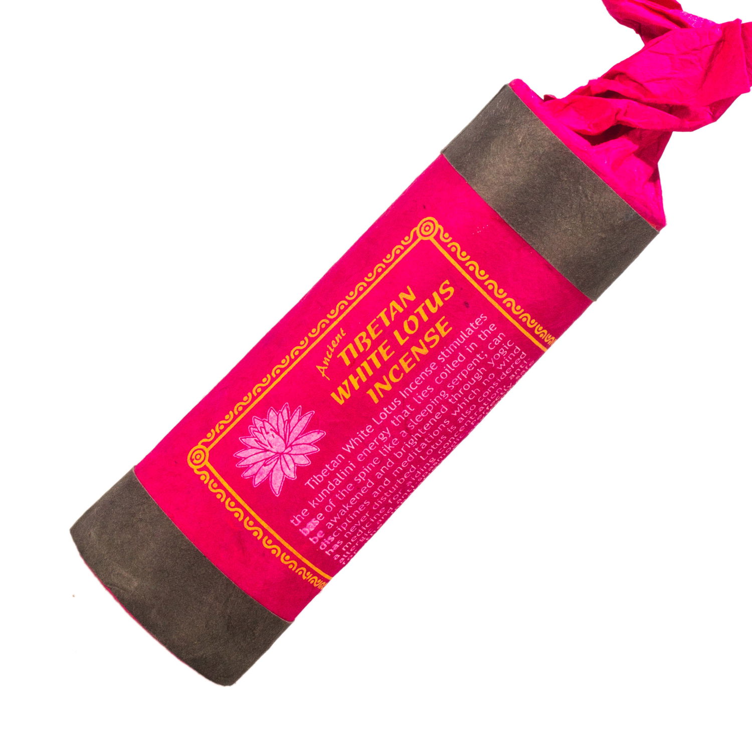 Tibetan white Lotus incense, 30 sticks of 13 cm — genuine organic incense from Nepal, White Lotus