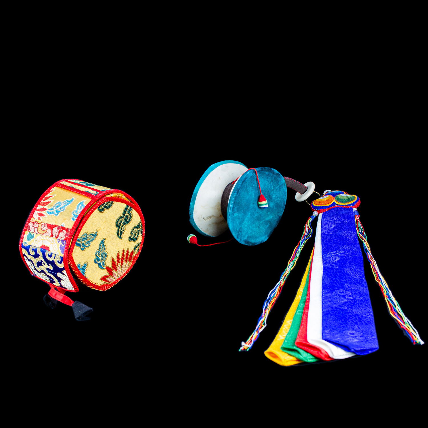 Real Tibetan Authentic Kapala Damaru