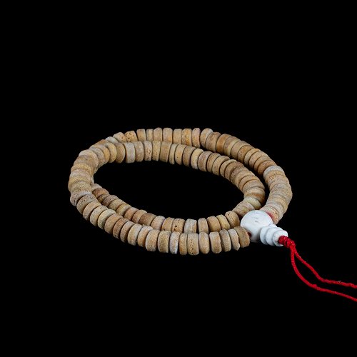 Exclusive traditional 108-bead mala made from kapala — 15mm