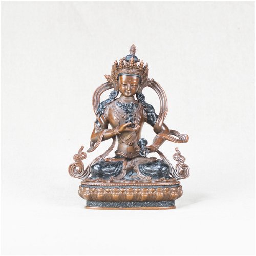 Vajrasattva or Dorje Sempa — finely carved 14 cm statue from Kham